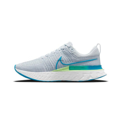 React Infinity Run Flyknit 2 'Pure Platinum Emerald Laser Blue' (2021)