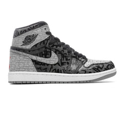 1 Hi OG "Rebellionaire" - Black/White/Particle Grey