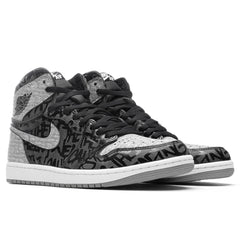 1 Hi OG "Rebellionaire" - Black/White/Particle Grey