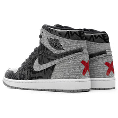 1 Hi OG "Rebellionaire" - Black/White/Particle Grey