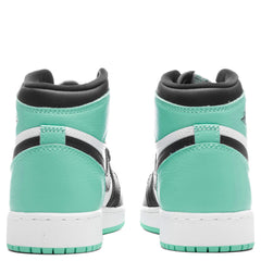 1 Retro High OG (GS) - White/Black/Green Glow