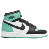 1 Retro High OG (GS) - White/Black/Green Glow