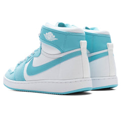 1 KO - Bleached Aqua/White