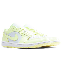 Women's 1 Low - Pure Platinum/Citron Tint/White
