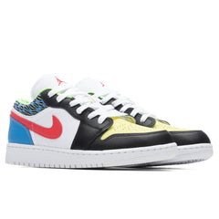 1 Low CD (GS) - Black/Lt Fusion Red/White
