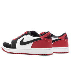 1 Low OG 'Black Toe' - White/Black/Varsity Red