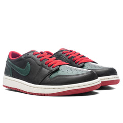 Women's 1 Low OG - Black/Gorge Green/Varsity Red