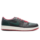 Women's 1 Low OG - Black/Gorge Green/Varsity Red