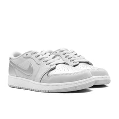 1 Low OG 'Metallic Silver' (GS) - Neutral Grey/Metallic Silver/White