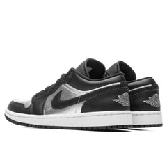 Women's 1 Low SE - Black/Metallic Silver