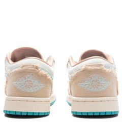 Women's 1 Low 'Beachside' - Sesame/Dusty Cactus/Glacier Blue