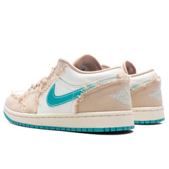 Women's 1 Low 'Beachside' - Sesame/Dusty Cactus/Glacier Blue