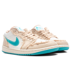 Women's 1 Low 'Beachside' - Sesame/Dusty Cactus/Glacier Blue