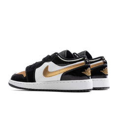 1 Low SE (GS) - Black/Metallic Gold/White