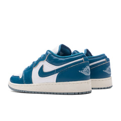 1 Low SE (GS) - White/Industrial Blue/Blue Grey