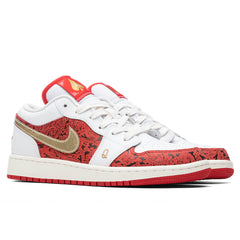 1 Low SE (GS) - White/Metallic Gold/University Red