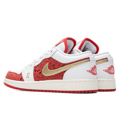 1 Low SE (GS) - White/Metallic Gold/University Red