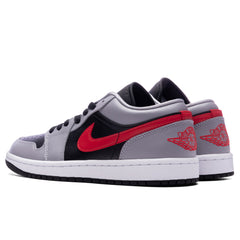 Women's 1 Low - Cement Grey/Fire Red/Black