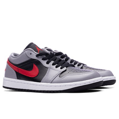 Women's 1 Low - Cement Grey/Fire Red/Black