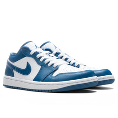 Women's 1 Low - White/Dark Marina Blue