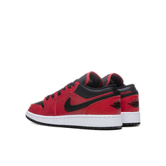 1 Low (GS) "Pebbled" - Gym Red/Black/White