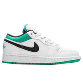 1 Low (GS) - White/Stadium Green/Black