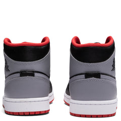 1 Mid - Black/Cement Grey/Fire Red