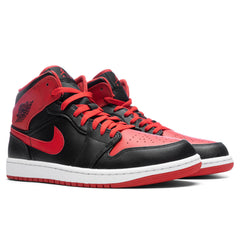 1 Mid - Black/Fire Red/White