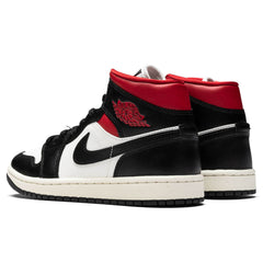 Women's 1 Mid - Black/Gym Red/Sail
