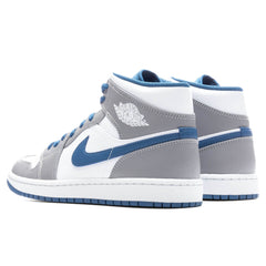 1 Mid - Cement Grey/White/True Blue