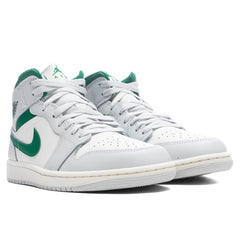 1 Mid - Summit White/Pine Green/Pure Platinum