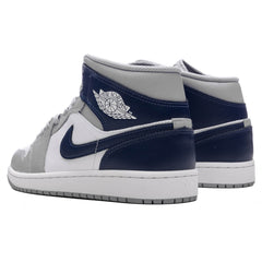 1 Mid - White/Midnight Navy/Wolf Grey