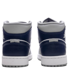 1 Mid - White/Midnight Navy/Wolf Grey