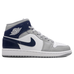 1 Mid - White/Midnight Navy/Wolf Grey