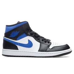 1 Mid - White/Racer Blue/Black