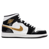 1 Mid SE - Black/Metallic Gold/White