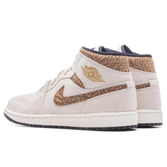 1 Mid SE - Light Orewood Brown/Metallic Gold/White