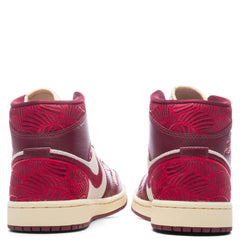 Women's 1 Mid SE Tiki Leaf - Team Red/University Red/Muslin