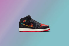 1 Mid SE (GS) "Siempre Familia" - Black/Chile Red