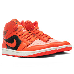 Women's 1 Mid SE - Crimson Bliss/Rush Orange/Black