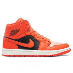 Women's 1 Mid SE - Crimson Bliss/Rush Orange/Black