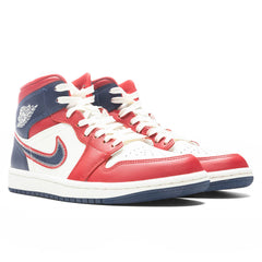 Women's 1 Mid SE - Gym Red/Midnight Navy/Sail/Light Iron Ore