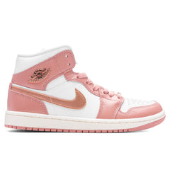 Women's 1 Mid SE - Red Stardust/Metallic Copper/White