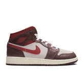 1 Mid SE (GS) - Coconut Milk/Varsity Red/Dark Pony