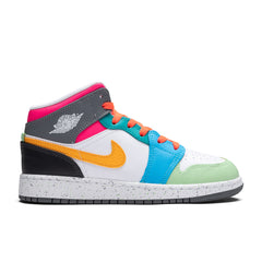 1 Mid SE (GS) - White/Taxi/Dark Shadow/Hyper Pink