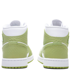 Women's 1 Mid SE - White/Vivid Green/White