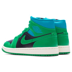 Women's 1 Mid - Black/Lucky Green/Aquatone