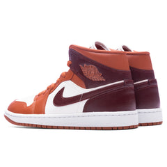 Women's 1 Mid - Dusty Peach/Night Maroon/Sail