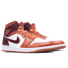 Women's 1 Mid - Dusty Peach/Night Maroon/Sail