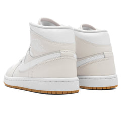 Women's 1 Mid - Phantom/White/Gum Light